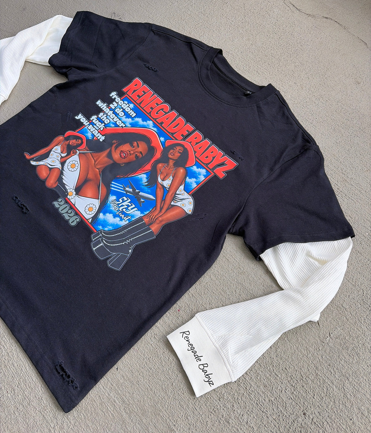 “Sky’s The Limit” skater tee’s