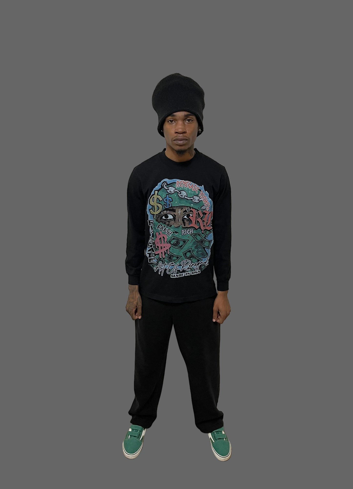 “Renegade Riches” graphic long sleeve