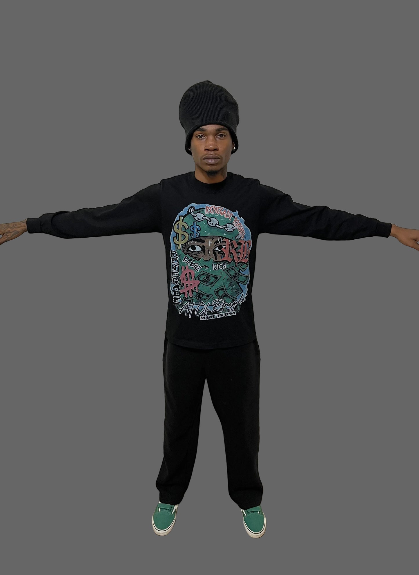 “Renegade Riches” graphic long sleeve