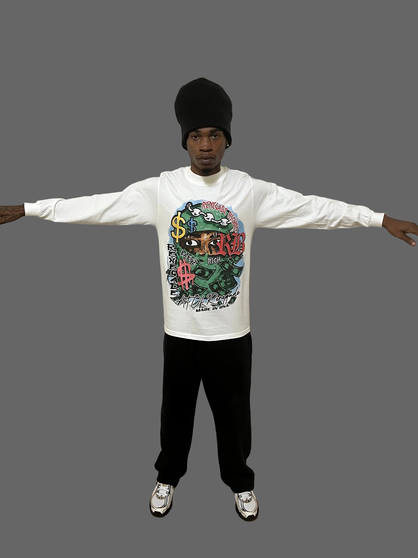 “Renegade Riches” graphic long sleeve